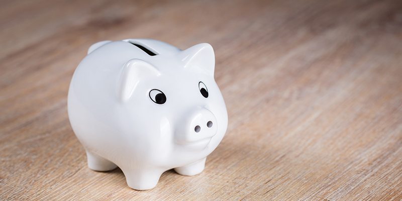 Piggy Bank on Table